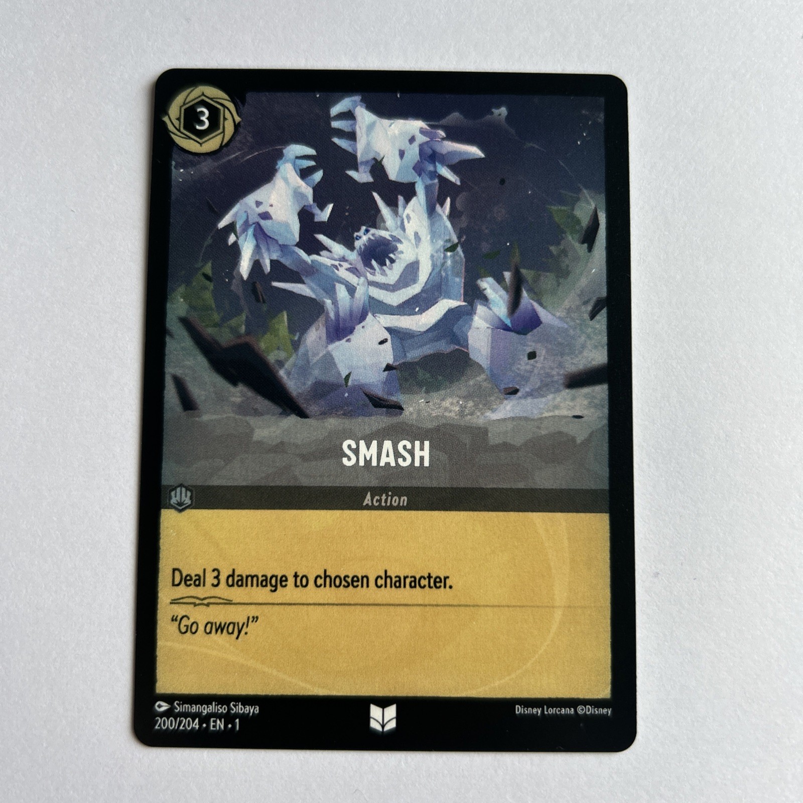 Disney Lorcana Demo Smash Card – Rare