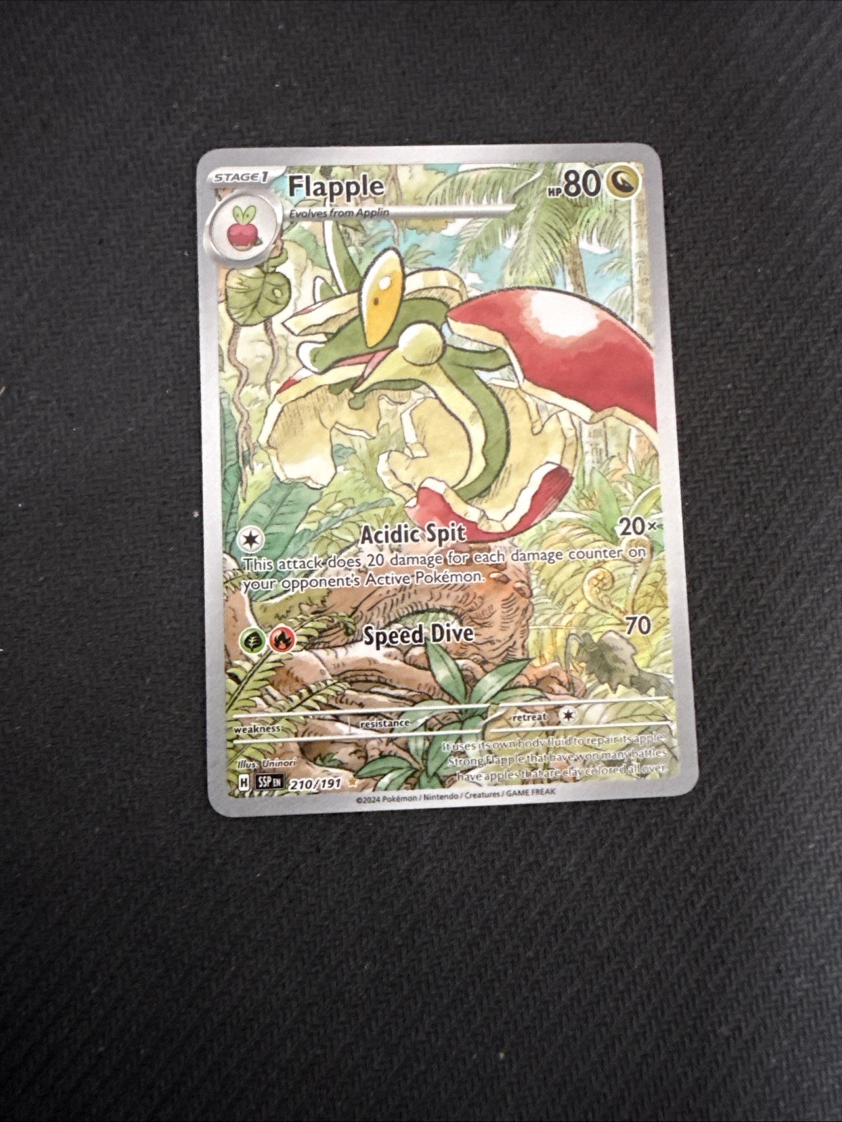 2024 Pokemon Surging Sparks Flapple #210/191