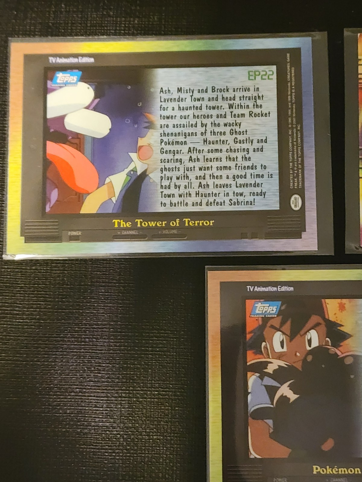 1999 Topps Pokemon Movie Edition Blue 1st Series Print Psa 8 + Gengar The TOWER