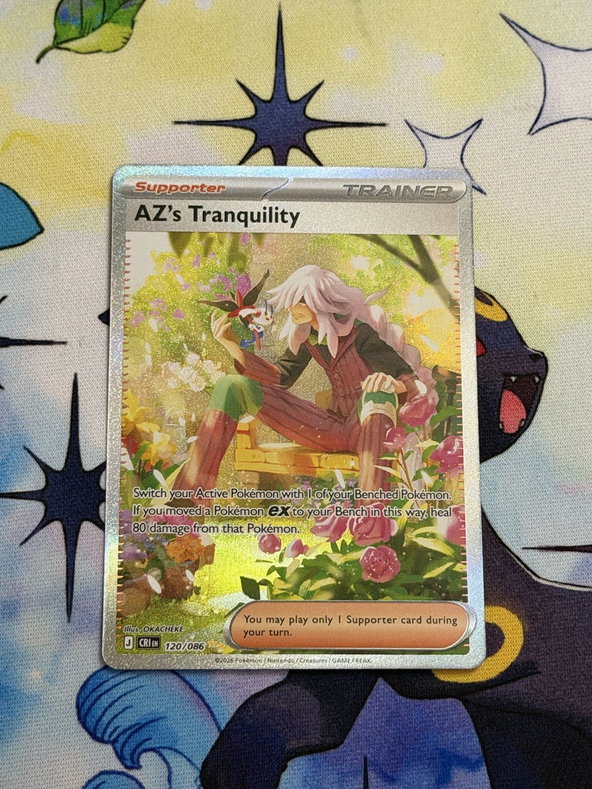 AZ’s Tranquility 120/086 Special Illustration Rare Chaos Rising Pokémon TCG NM
