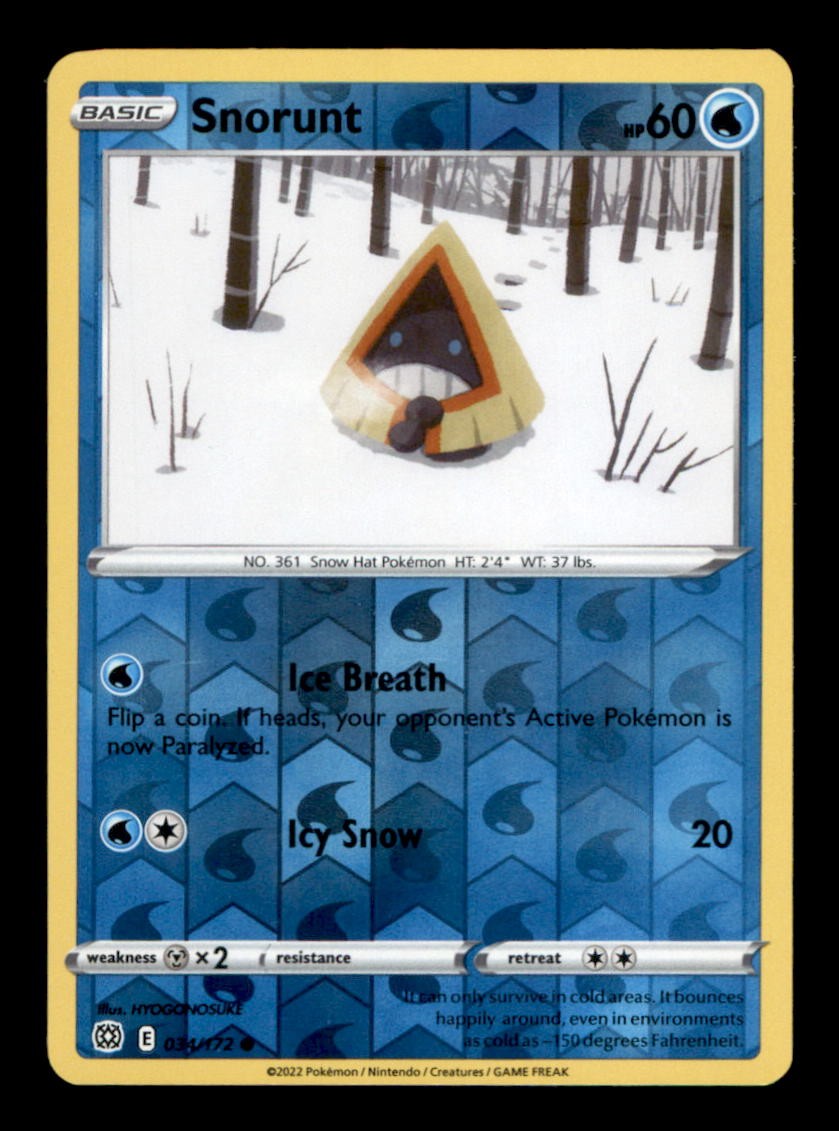 SNORUNT 034/172 REVERSE HOLO COMMON BRILLIANT STARS NM/M