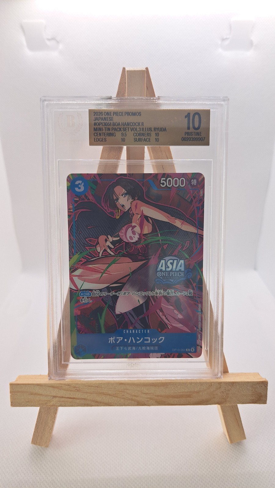 Boa Hancock OP13-051A R Mini-tin Pack Set vol.3 One Piece CCG ASIA Rare BGS 10