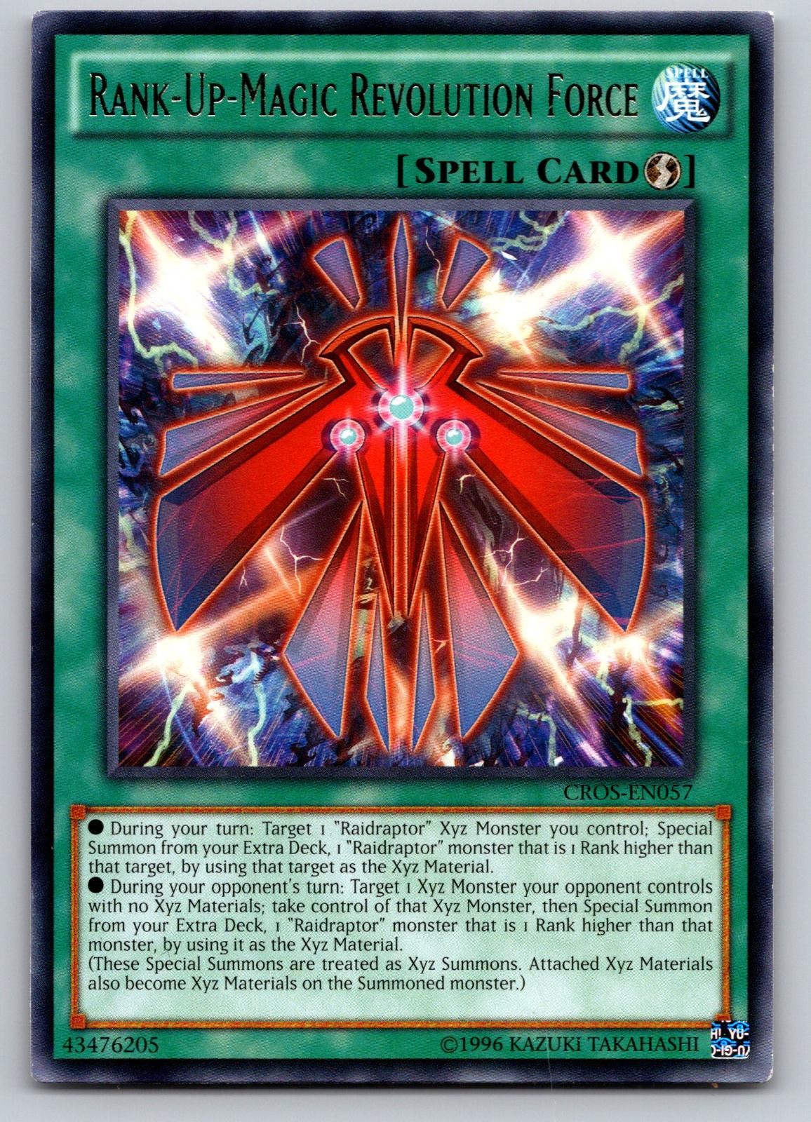 Rank-Up-Magic Revolution Force CROS-EN057 Crossed Souls Yu-Gi-Oh Unlimited MP