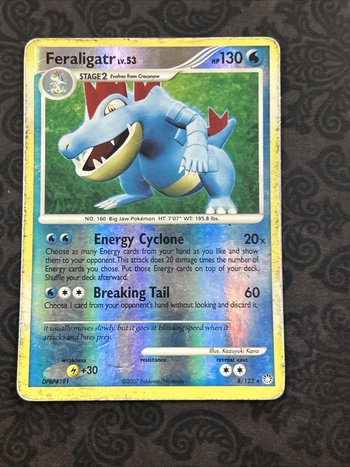 Feraligatr 8/123 Reverse Holo – Mysterious Treasures Pokemon Card