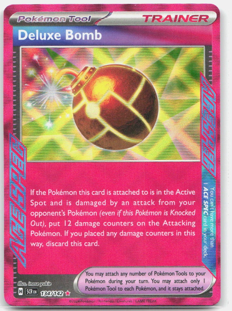 Deluxe Bomb Holo ACE SPEC Rare SV07: Stellar Crown 134/142 NM