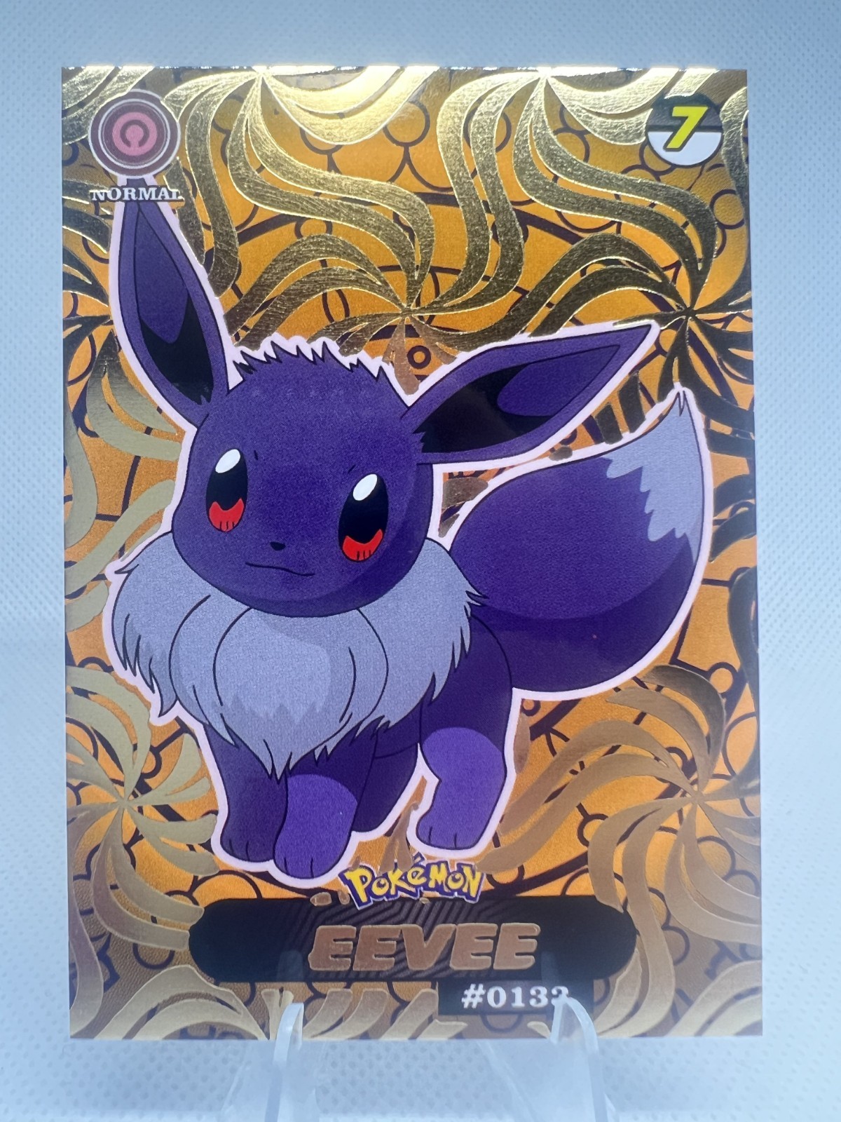 Eevee #133 – Gold Holo – Crystal Collection 2024 Shadow Rare Box Hit