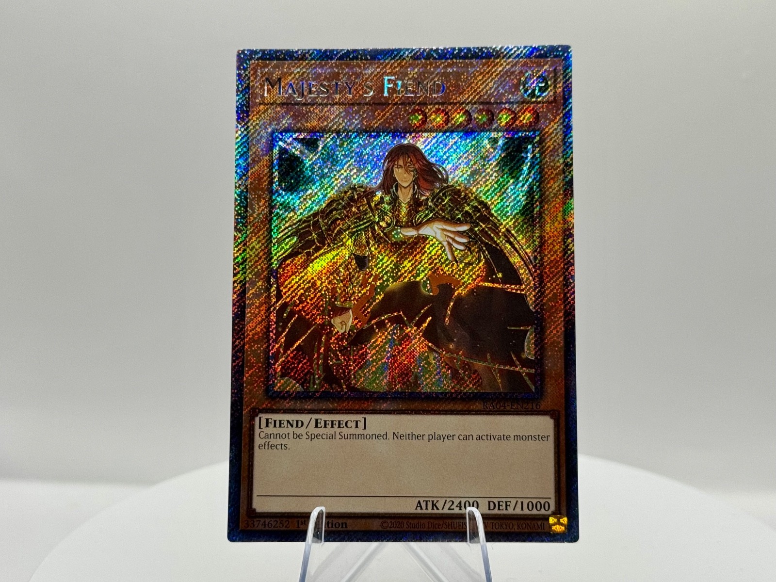 Majesty’s Fiend – RA04 – Platinum Secret Rare (PLSR)