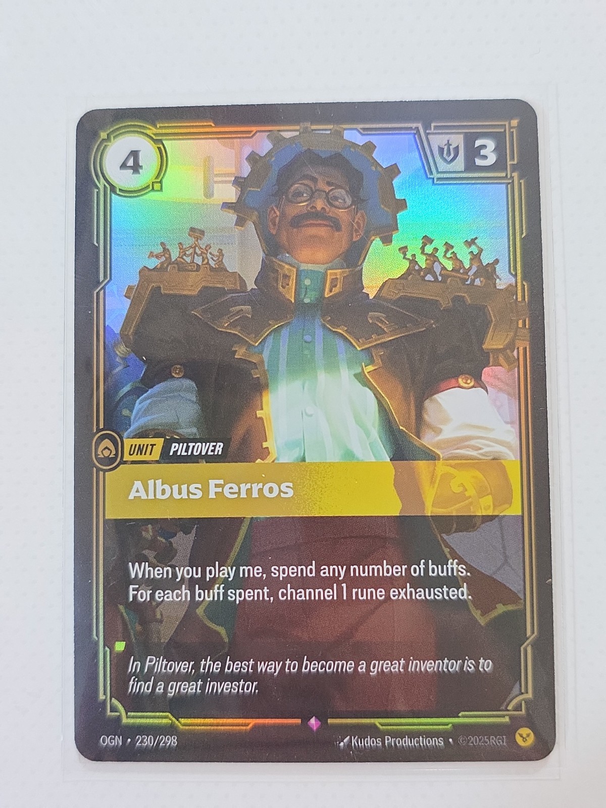 Albus Ferros 230/298 Rare Origins Riftbound Foil Near Mint