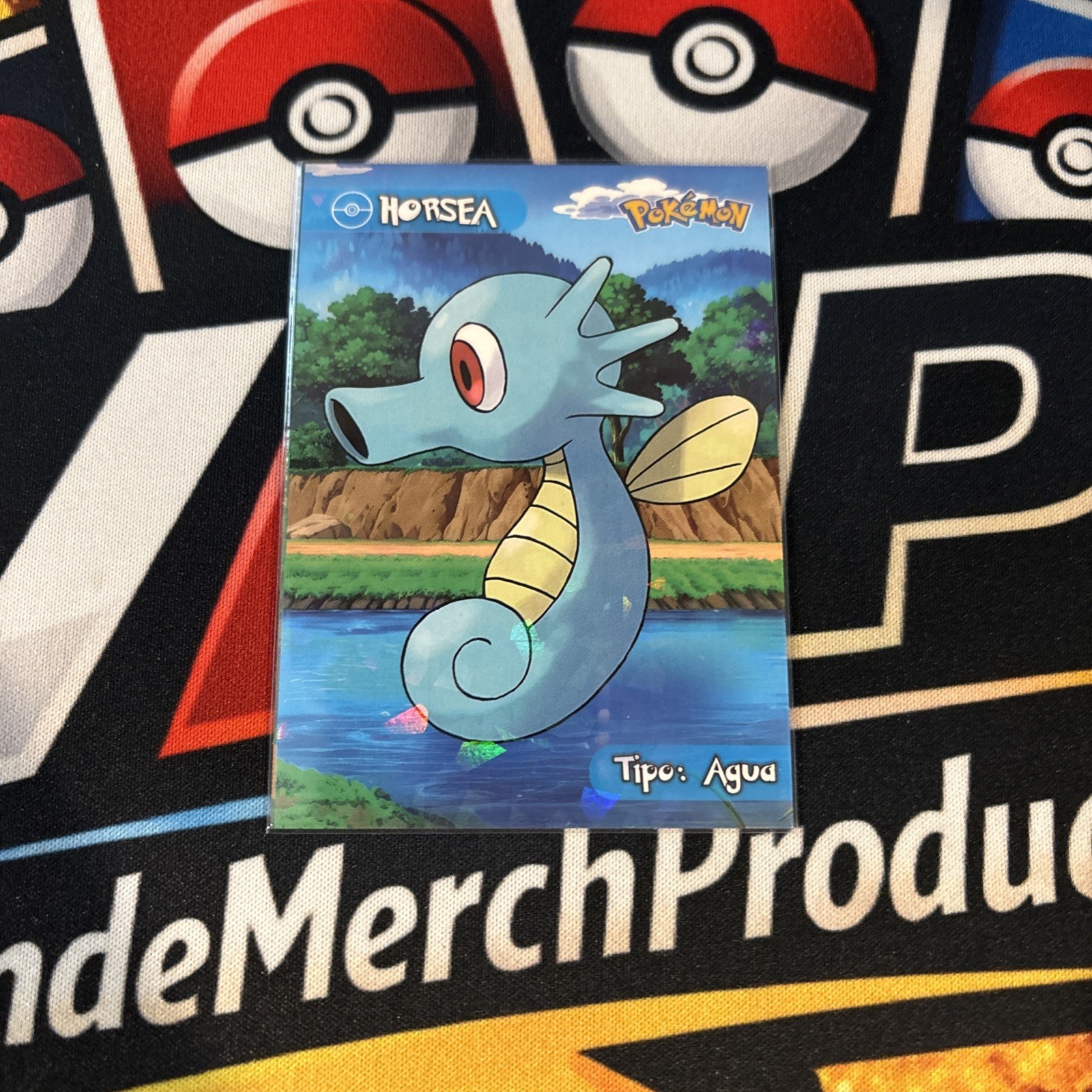 Rare Full Art Pokemon Ultra Horsea Card Peru Exclusive Low Pop