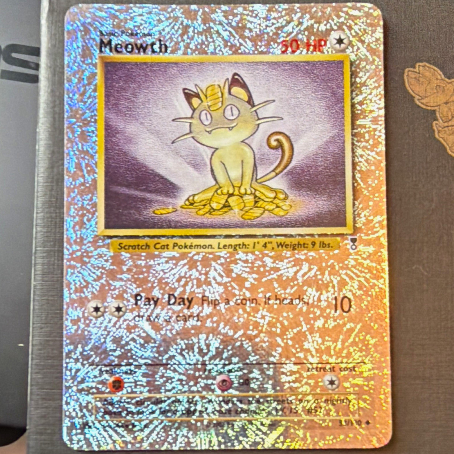 Meowth 50 HP 53/110 Legendary Collection Reverse Holo Pokemon TCG English 2002