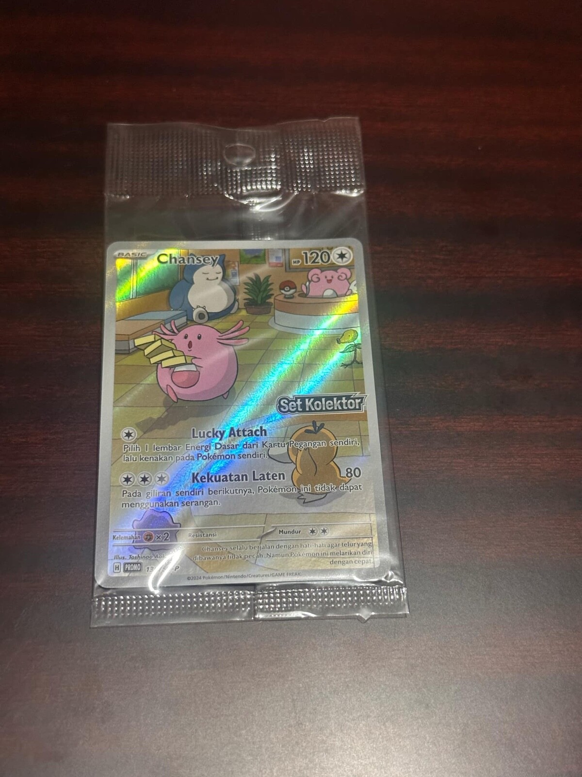 Pokémon TCG Bahasa Indonesia Language Chansey AR IR Collector Set Stamp 130/SV-P