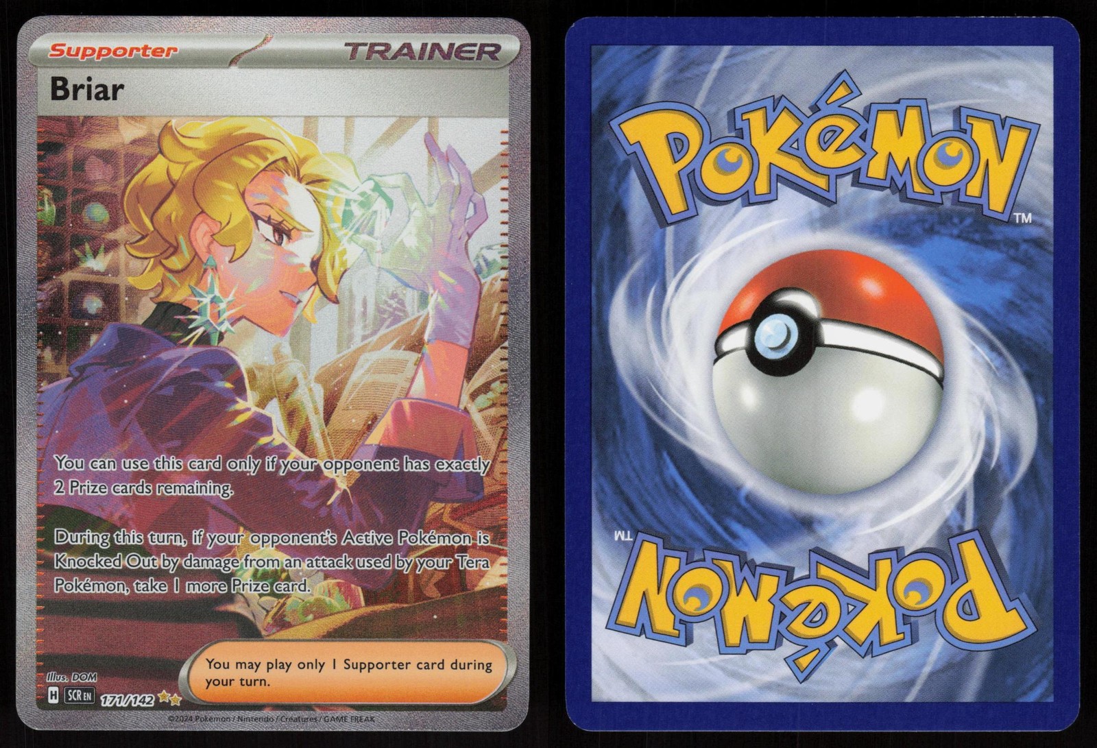 Briar 171/142 Stellar Crown Holo Special Illustration Rare POKEMON