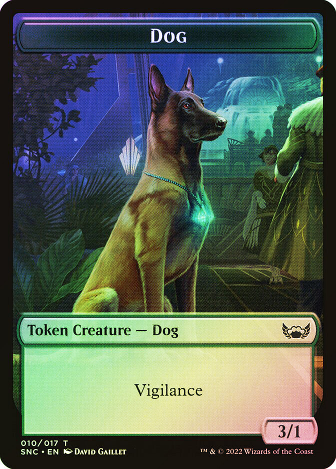 MTG FOIL {Dog Token} // {Treasure Token} (#13) – Streets of New Capenna #T10T13