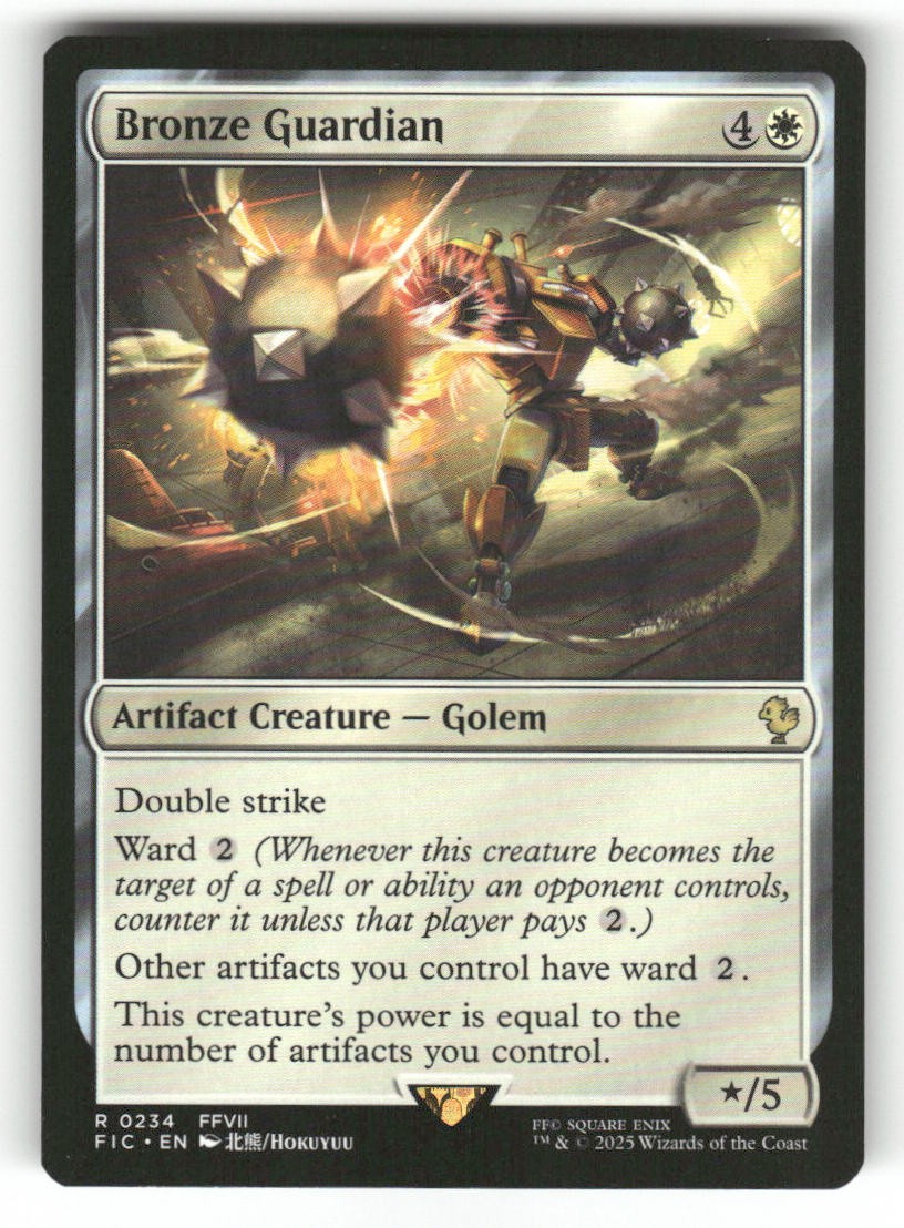 Bronze Guardian 234 Rare Commander: FINAL FANTASY Magic: The Gathering Near Mint