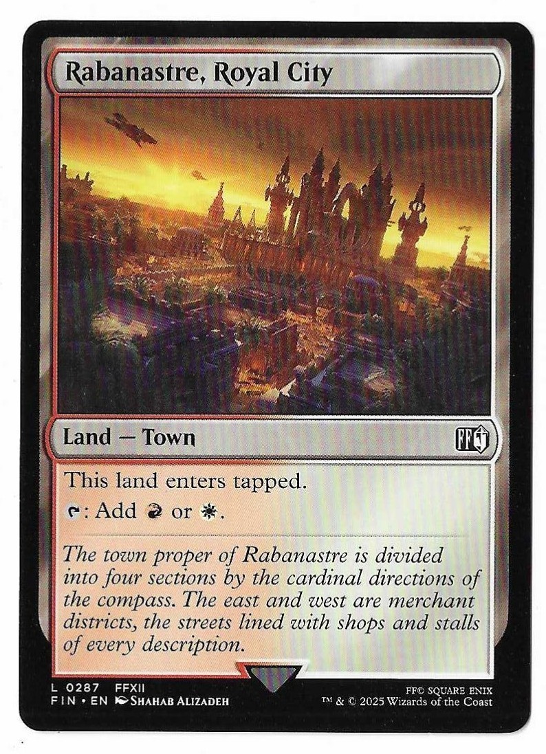 MTG Rabanastre, Royal City Final Fantasy (FIN) Common Magic Card #0287 Unplayed