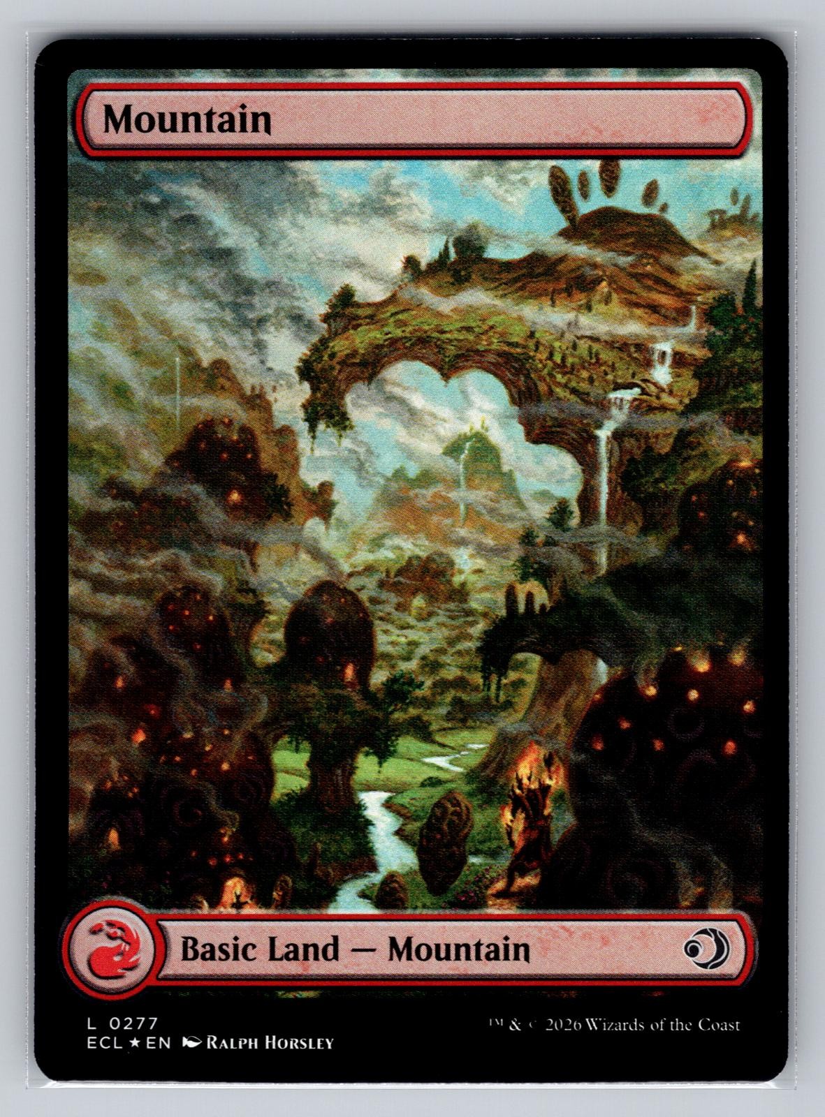 Magic: The Gathering Mountain (0277) 277 Foil Land Lorwyn Eclipsed NM