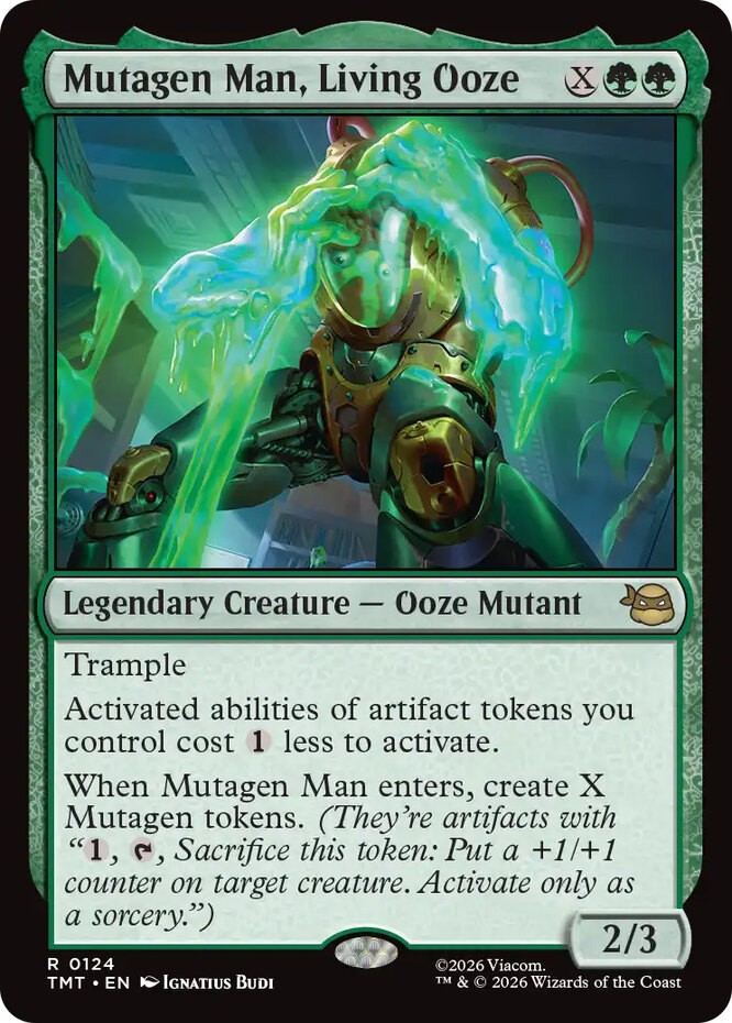 x1 Mutagen Man, Living Ooze R MTG Teenage Mutant Ninja Turtles M/NM, English