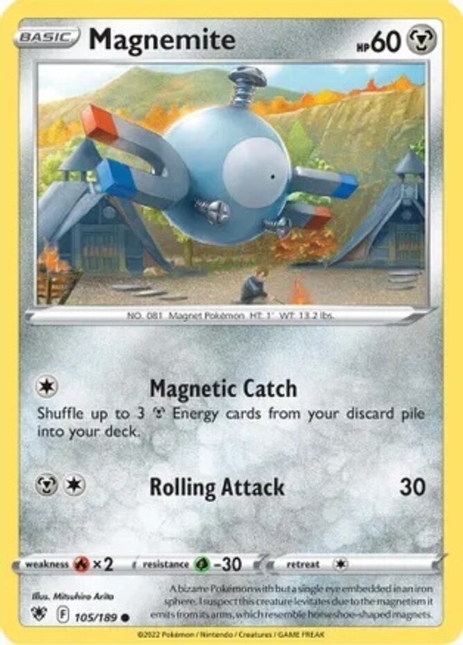 Magnemite – 105/189 – Common – Near Mint