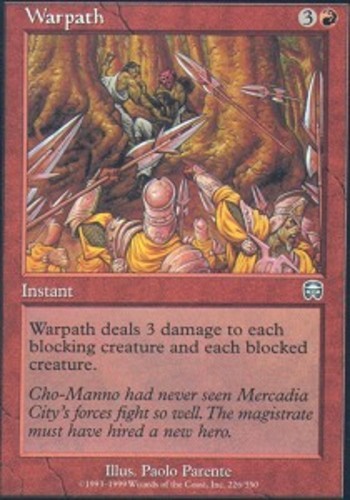 Light Play x 1 Warpath – Foil Mercadian Masques