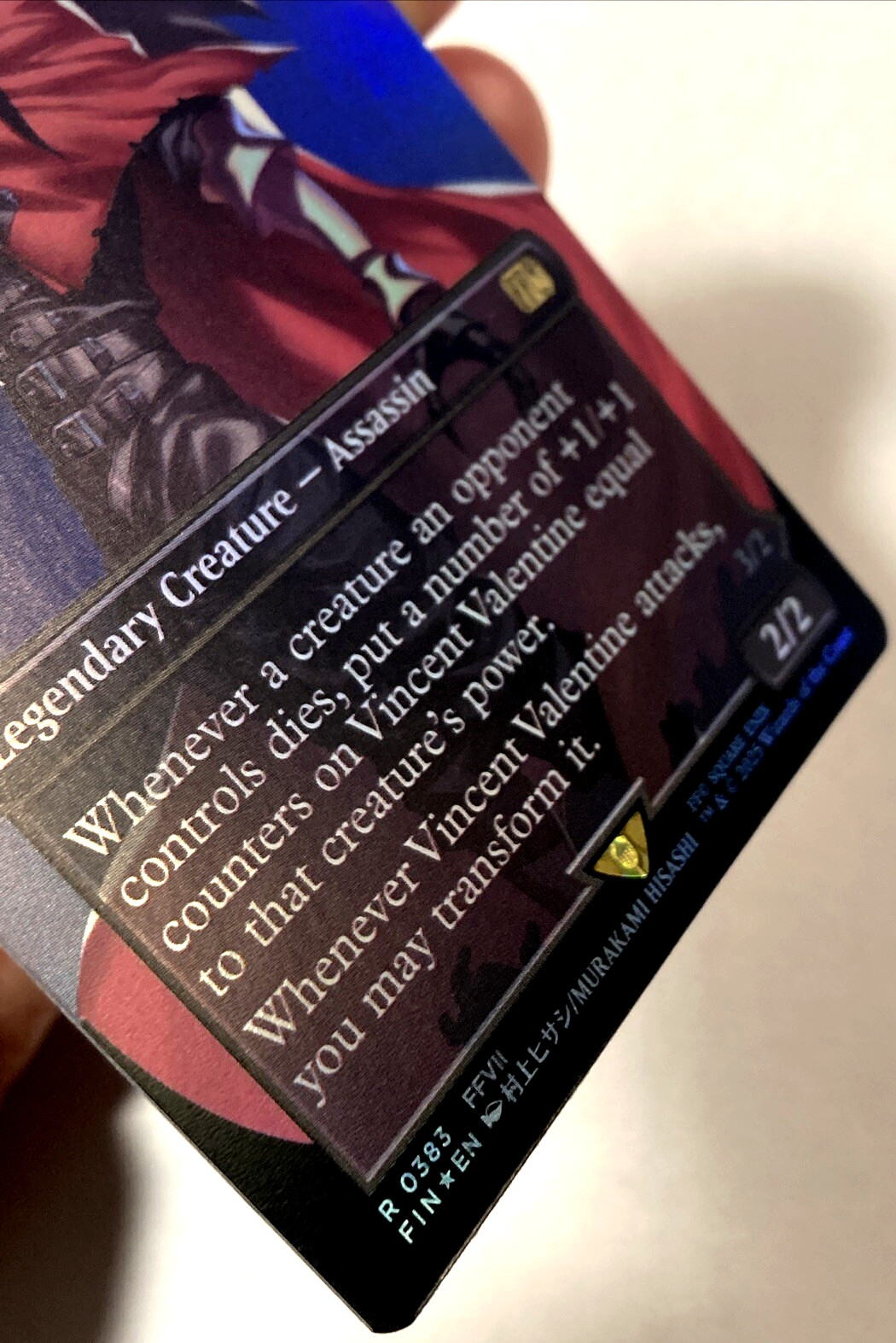 MTG Vincent Valentine (Borderless Foil) Final Fantasy 0383 FVII NM