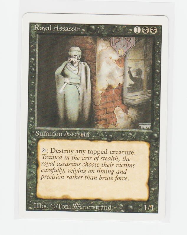 Magic the Gathering ~ MTG ~ 1x Royal Assassin ~ LP ~ REVISED