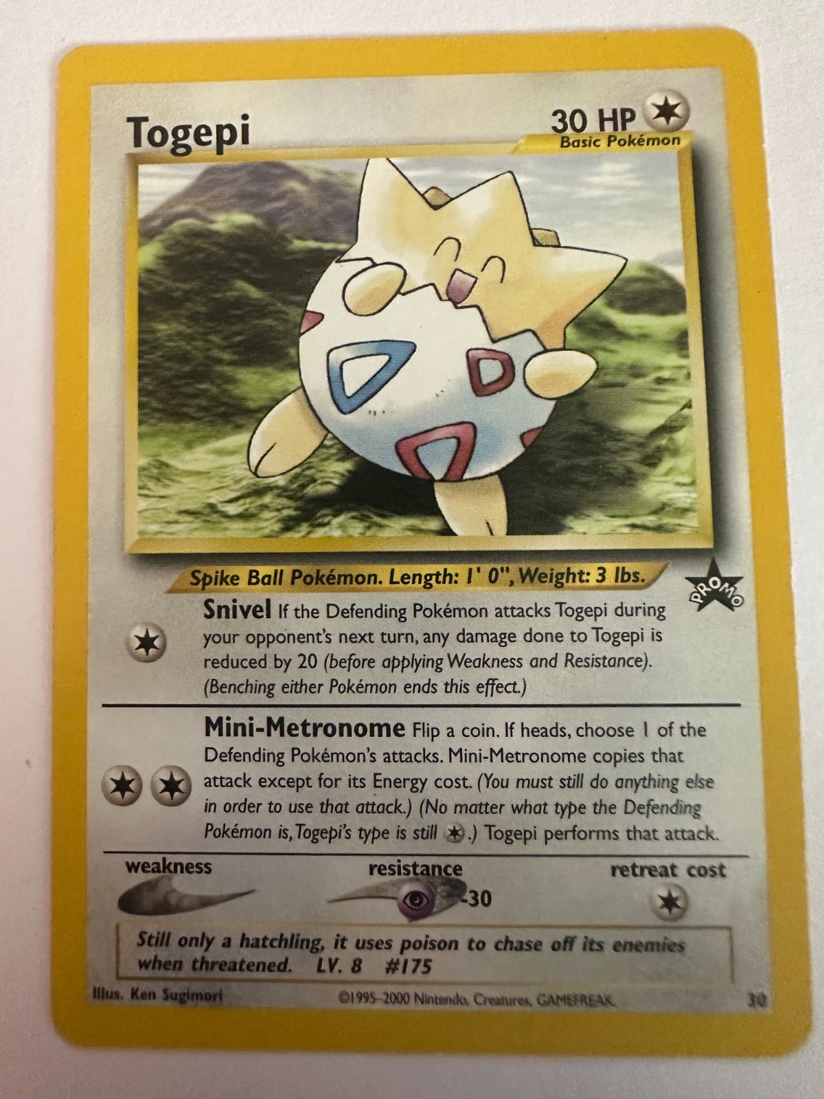 Togepi WotC Black Star Promo 30
