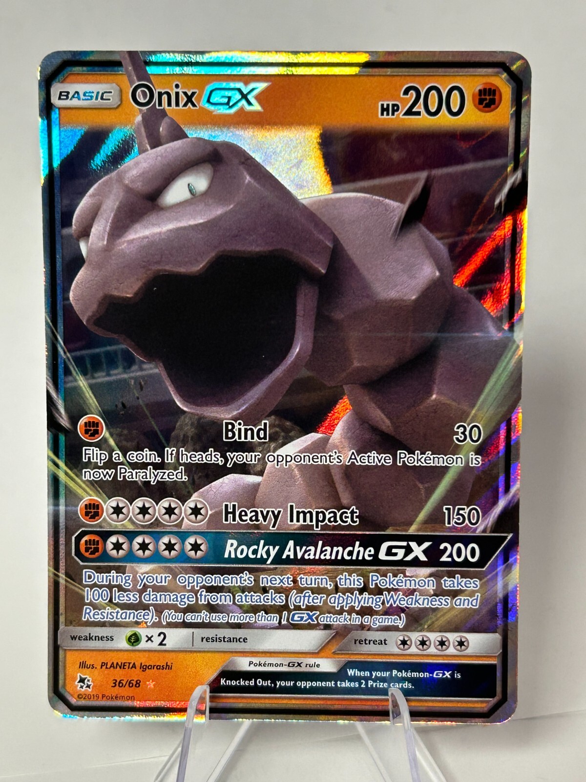 Onix GX 36/68 Hidden Fates Holo