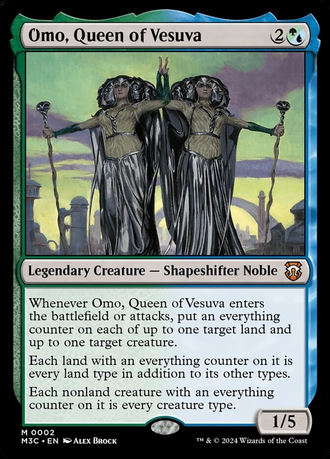 Omo, Queen of Vesuva 0002 Mythic Foil Modern Horizons 3 MTG Near Mint