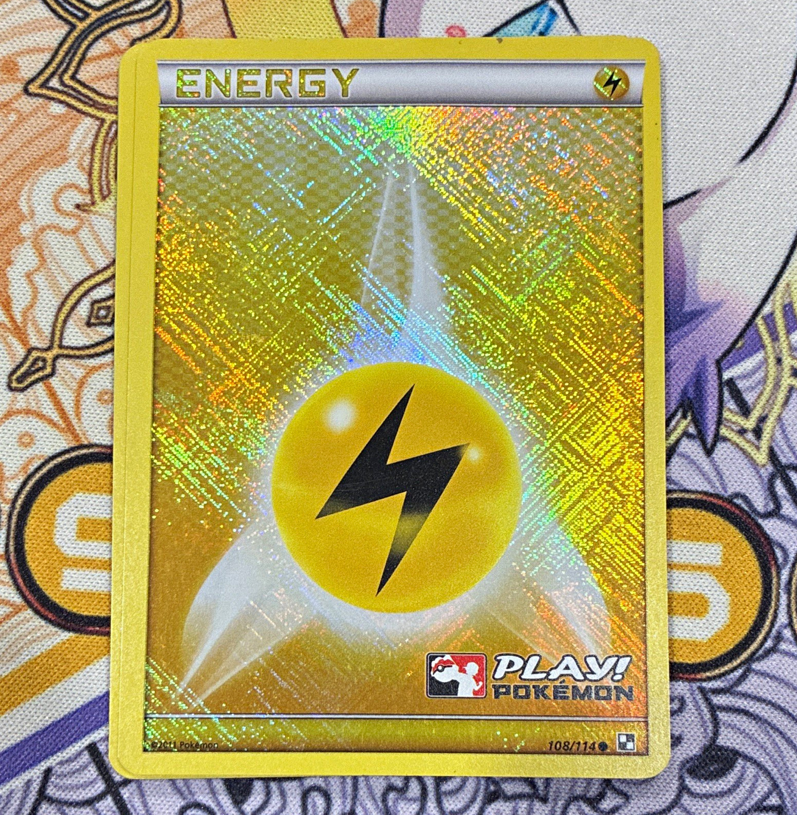 Pokemon TCG Lightning Energy 108/114 Pokemon League Promo Holo English