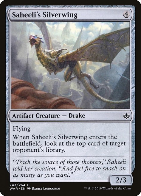 Saheeli’s Silverwing 243 WAR MTG Common Drake Colorless Flying Ljunggren EN