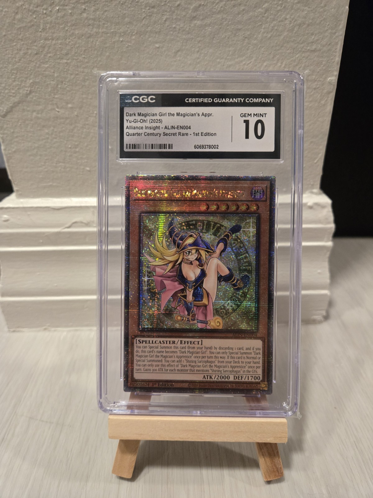 Dark Magician Girl the Magician’s Apprentice Alin-En004 QCSR CGC 10
