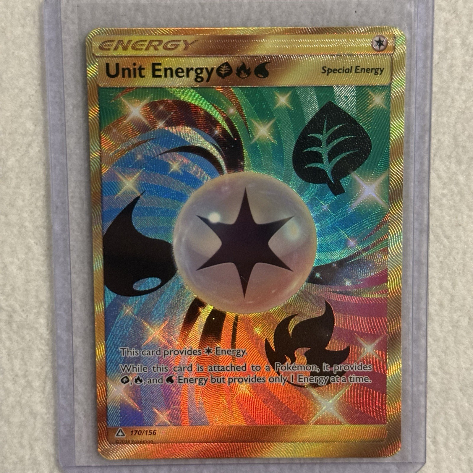 Unit Energy Grass Fire Water 170/156 – SEC Ultra Prism Pokemon NM