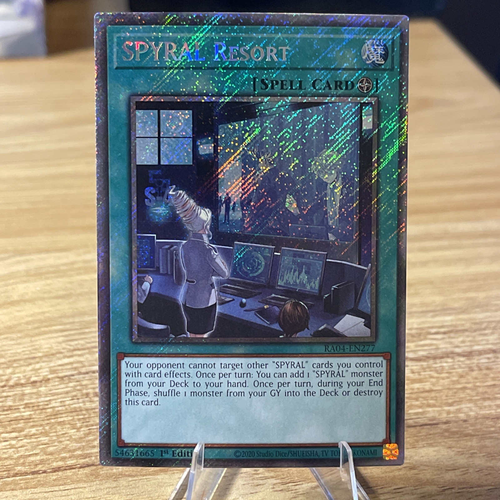 SPYRAL Resort (Platinum Secret Rare) RA04-EN277 Quarter Century Stampede 1st…