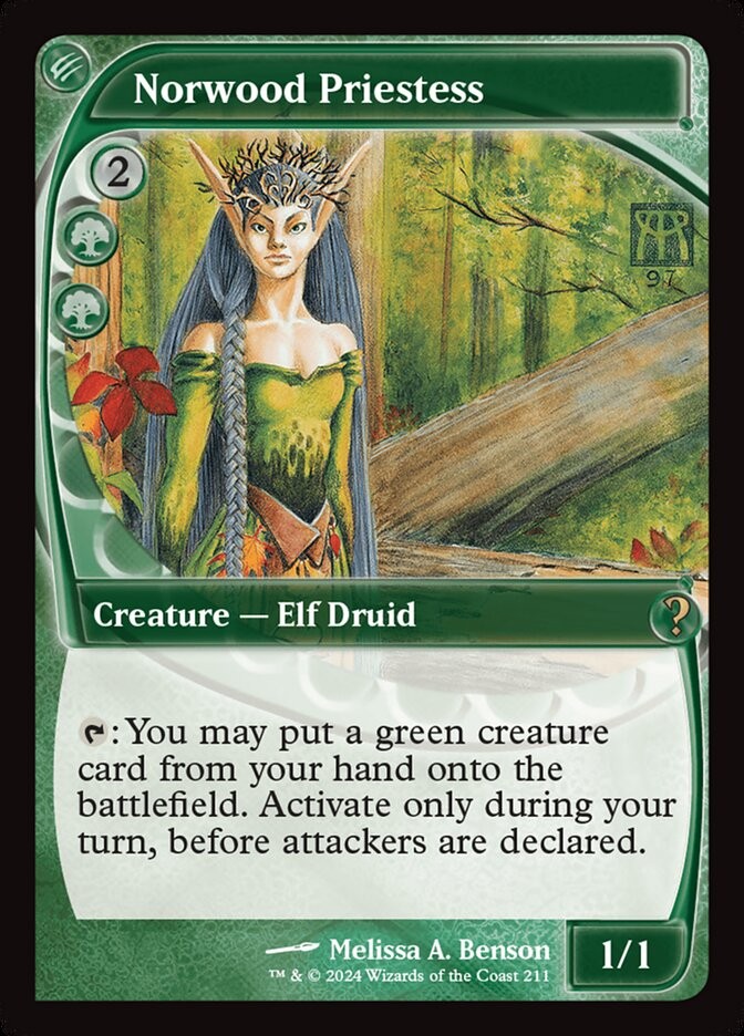 MTG Magic the Gathering Norwood Priestess (211/390) Mystery Booster 2 LP