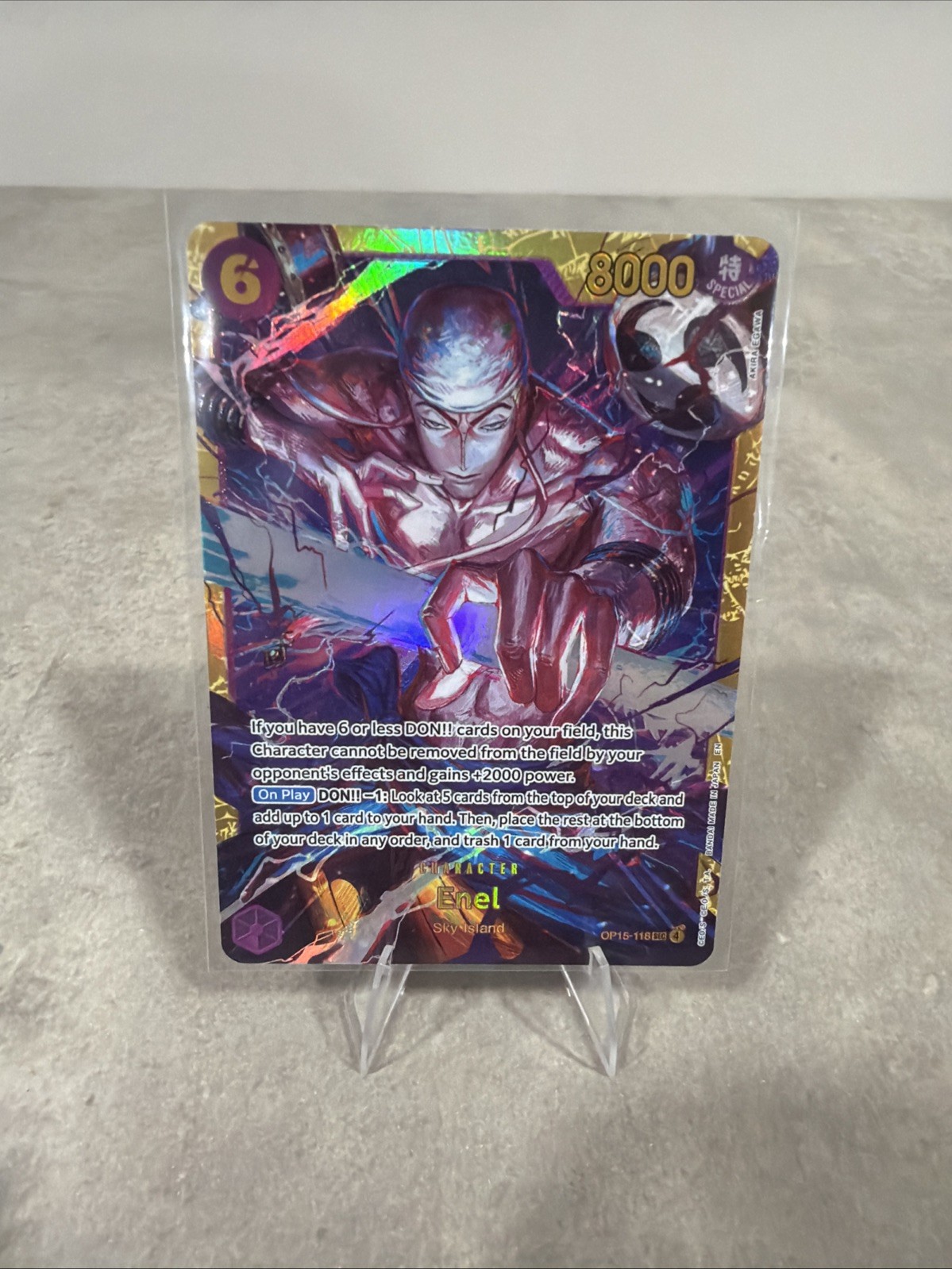 ENEL OP15-118 SEC One Piece TCG Adventure on Kami’s Island NM