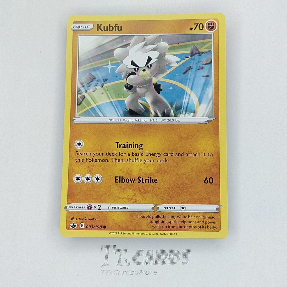 Kubfu 093/198 (Regular) – Pokémon TCG Chilling Reign NM/M