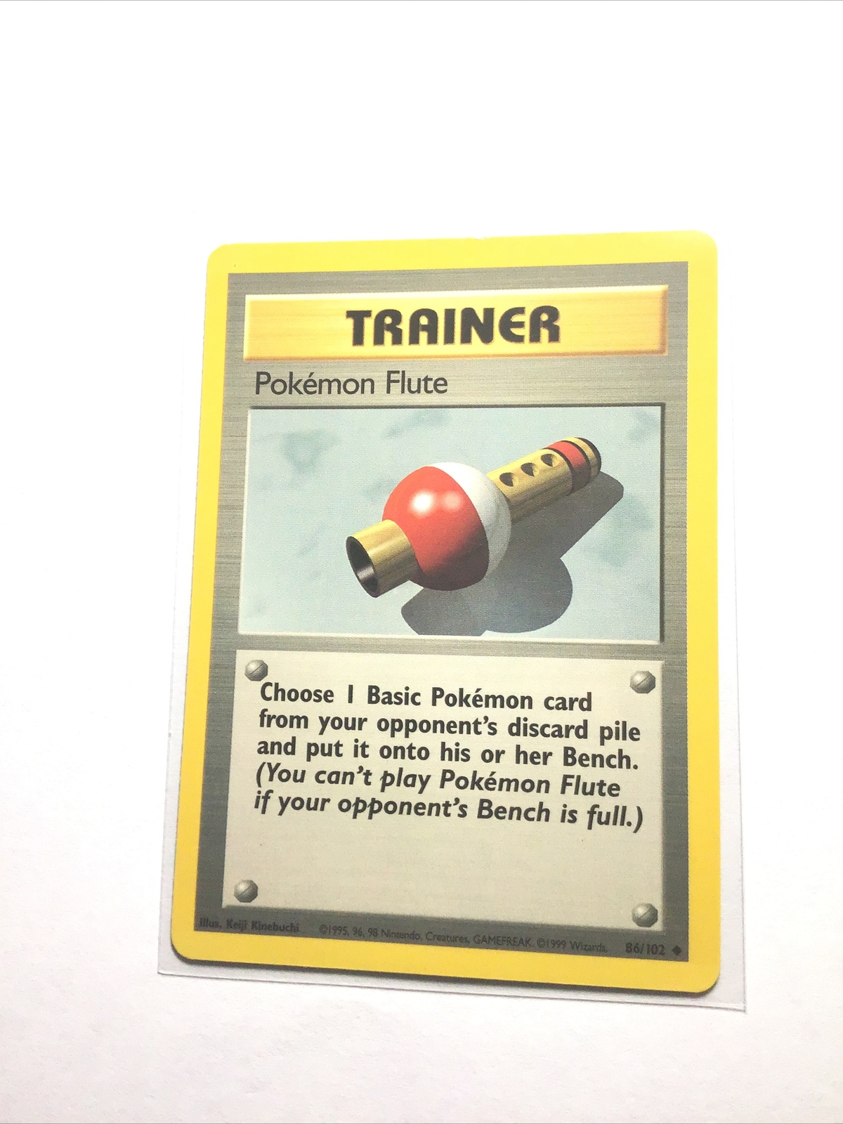 POKEMON FLUTE – 86/102 – Base Set – Pokemon Card – LP