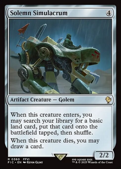 Solemn Simulacrum 360 R Normal FIC MTG NM