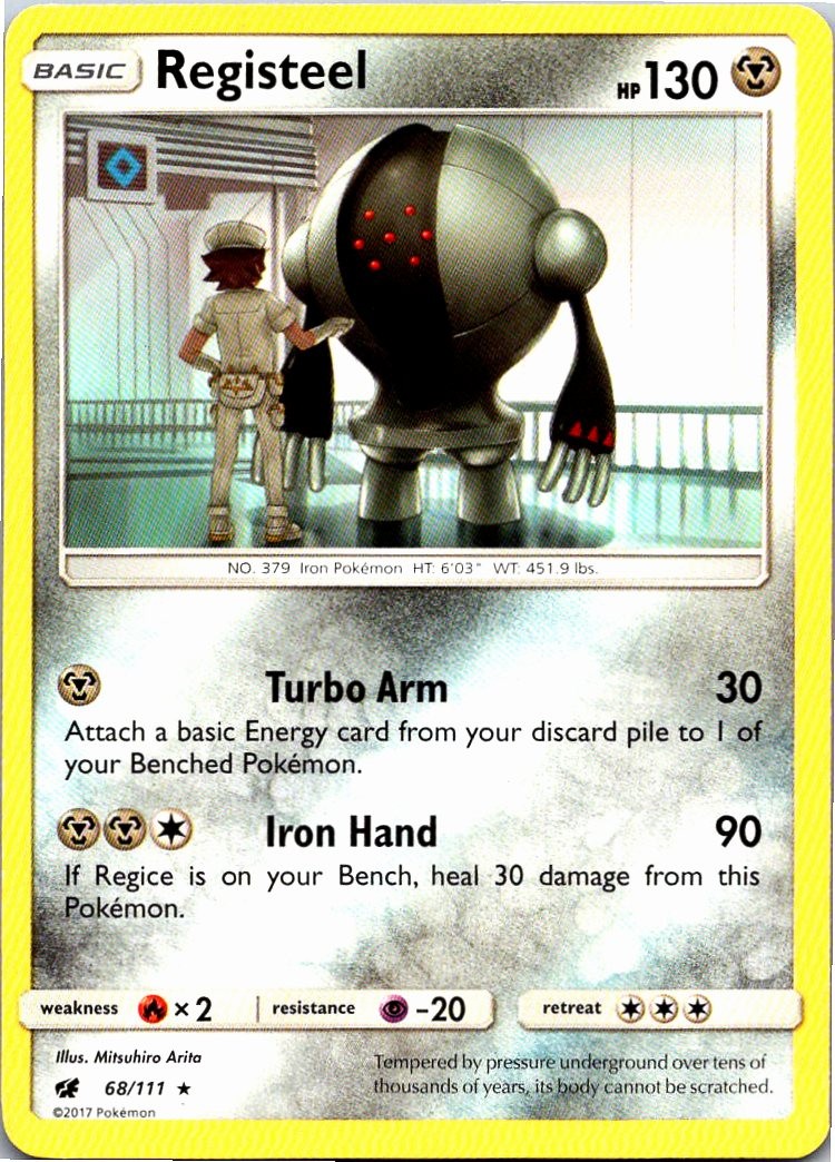 Registeel Rare SM – Crimson Invasion 68/111 LP
