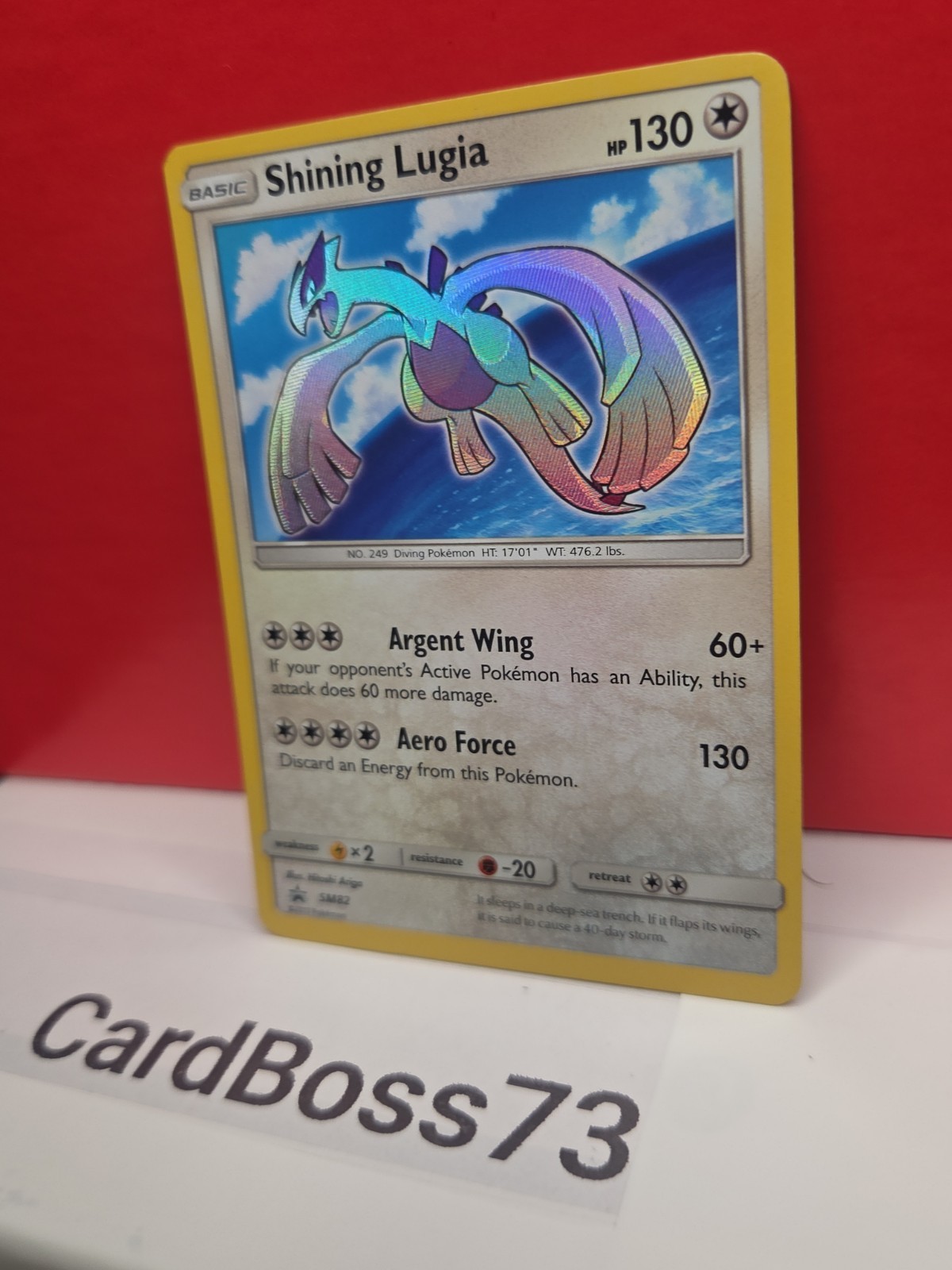 🔥 🌟 Shining Lugia – SM82 – Pokemon Sun & Moon Promo Ultra Rare Card