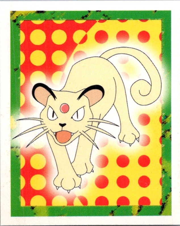 POKEMON SERIES 1, MERLIN TOPPS STICKER # 53, PERSIAN, YEAR 1999