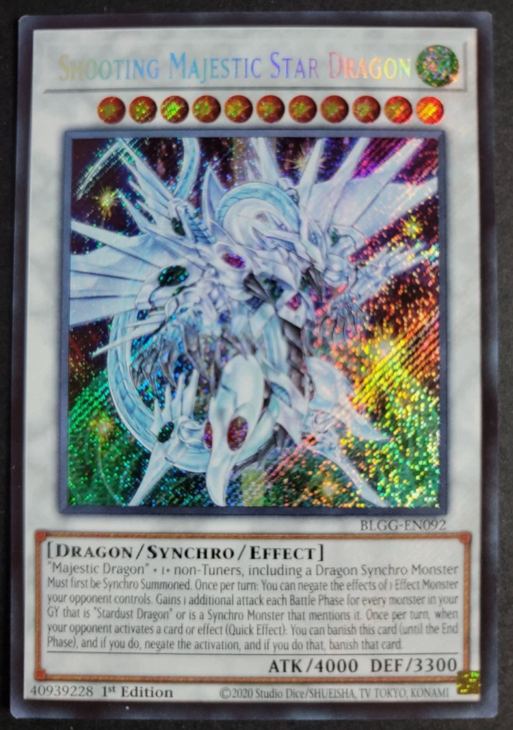 Shooting Majestic Star Dragon BLGG-EN092 – Secret Rare – Glorious Gallery – NM/M