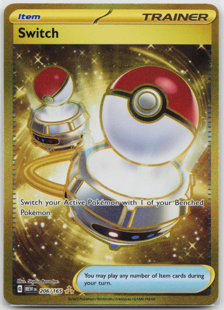 Switch Hyper Rare SV: Scarlet & Violet 151 206/165 Pokemon TCG