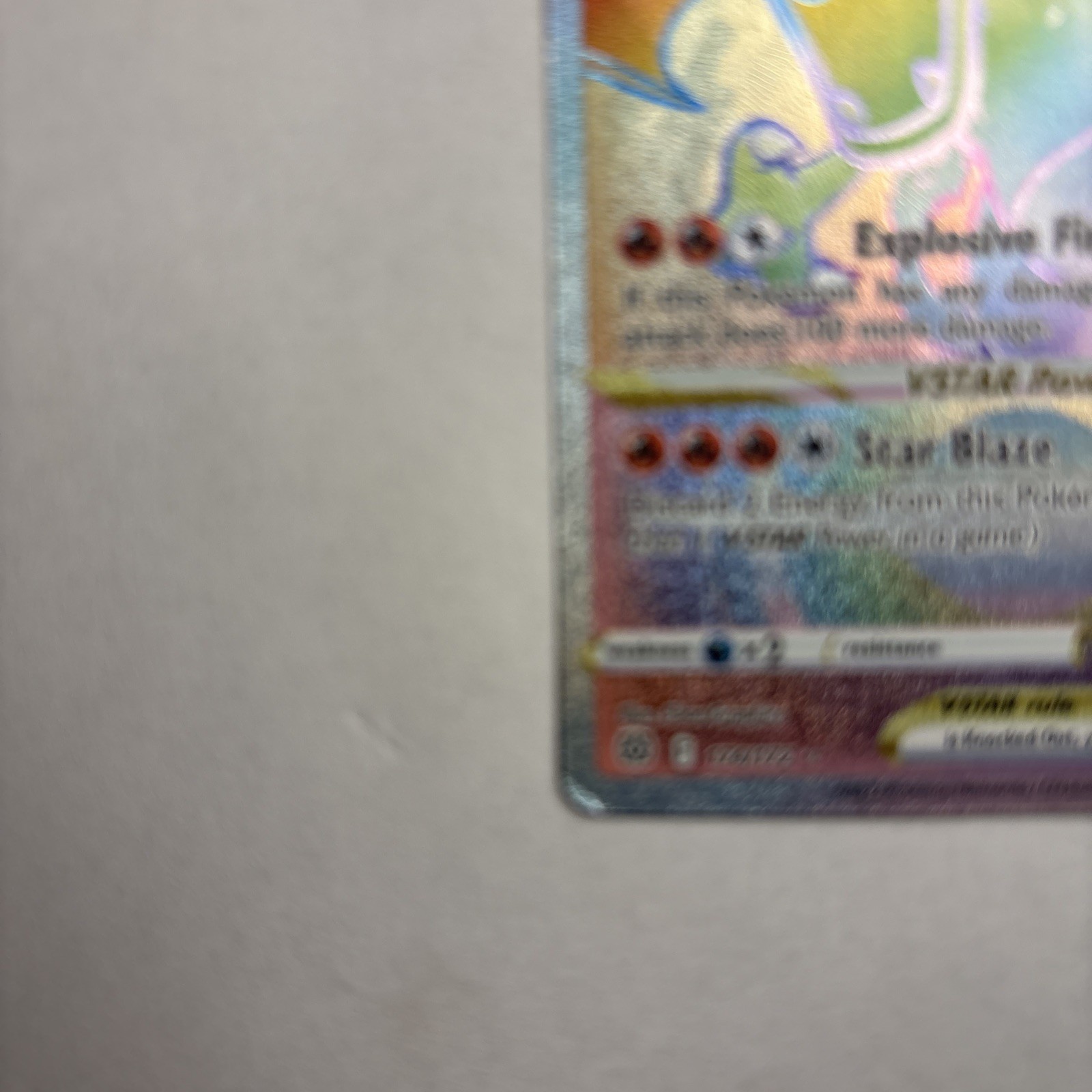 Pokémon TCG – Charizard VSTAR Rainbow Secret Rare Card Brilliant Stars 174/172