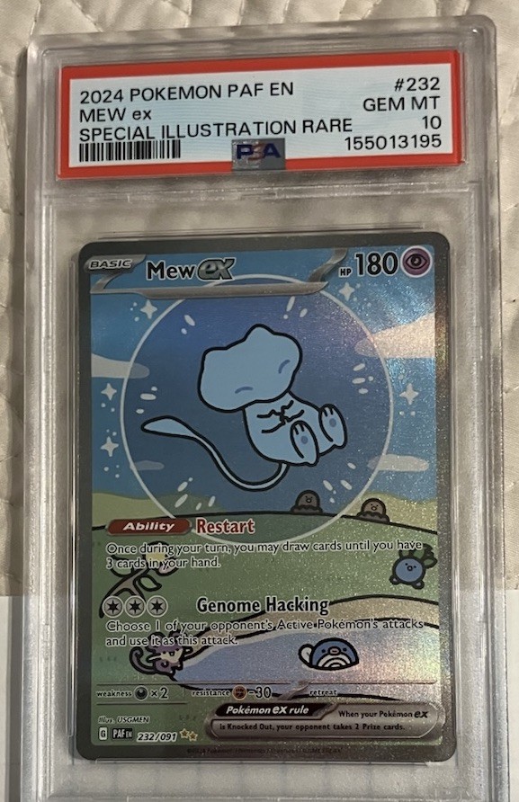 Pokémon Paldean Fates Mew EX 232/091 PSA 10 with FRESH NEW CERT!!!