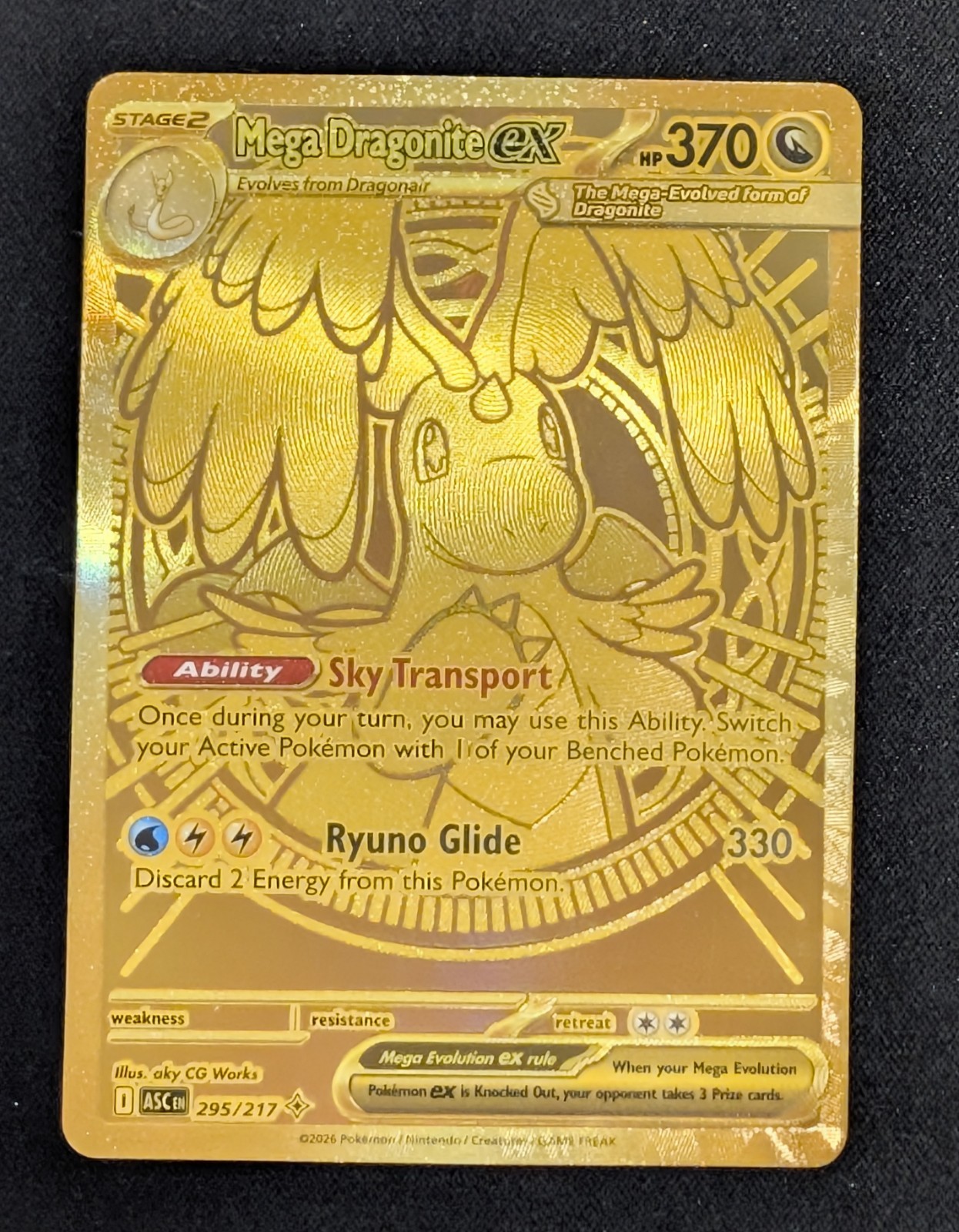 Mega Dragonite ex – 295/217 – Mega Hyper Rare – Mega Evolution: Ascended Heroes