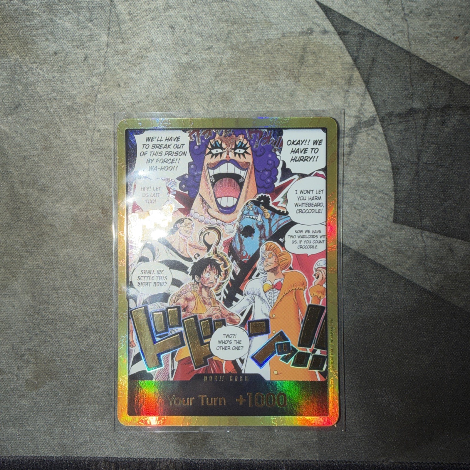 One Piece Gold Don!! Card OP16 English Luffy The Time of Battle Foil