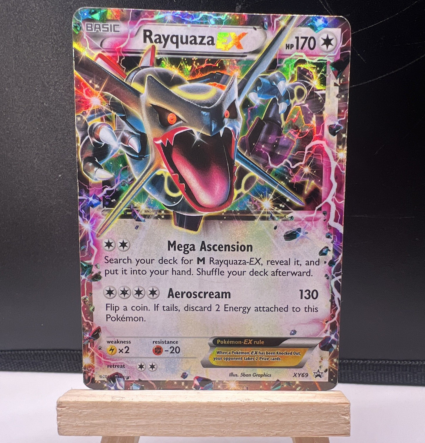 Pokemon TCG Rayquaza shiny EX XY69 XY Promo Full Art Holo EN
