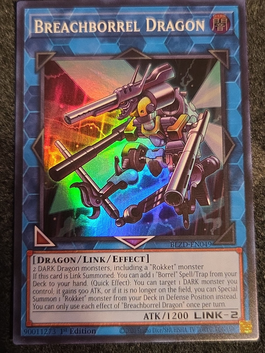 Breachborrel Dragon BLZD-EN049 – Super Rare 1st Edition – In Hand
