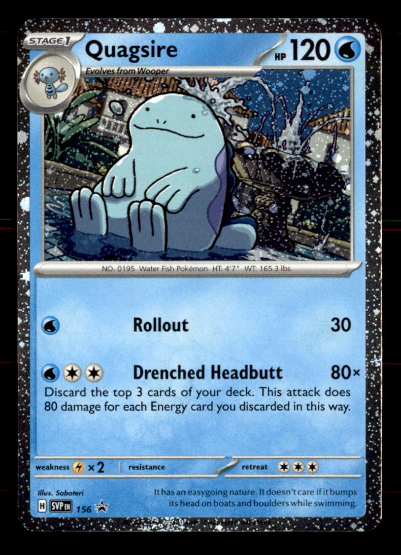 Quagsire 156 Holo Promo Scarlet & Violet Promo Pokemon Near Mint